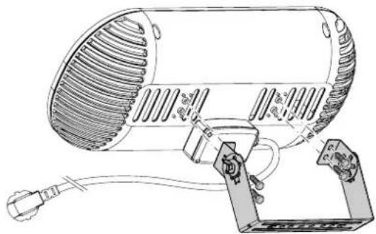 TROTEC IR 2001 - Montage des supports pour le montage au mur ou au plafond - 2