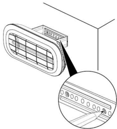TROTEC IR 2001 - Montage des supports pour le montage au mur ou au plafond - 4