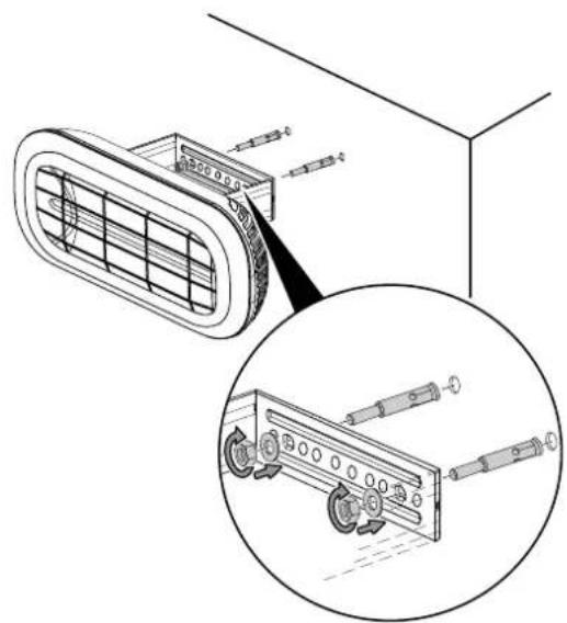 TROTEC IR 2001 - Montage des supports pour le montage au mur ou au plafond - 6
