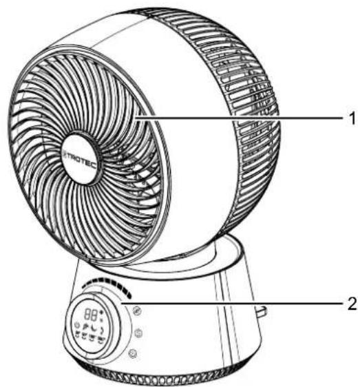 TROTEC TVE 100 - RepresentatiedeI'appareil - 1