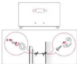 LG 43LM5700PUA - Securing TV to the Wall - 1
