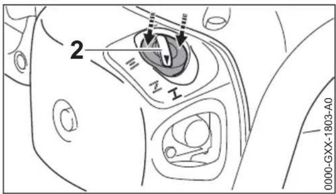 STIHL HS 82 R - Motor starten / abstellen - 3