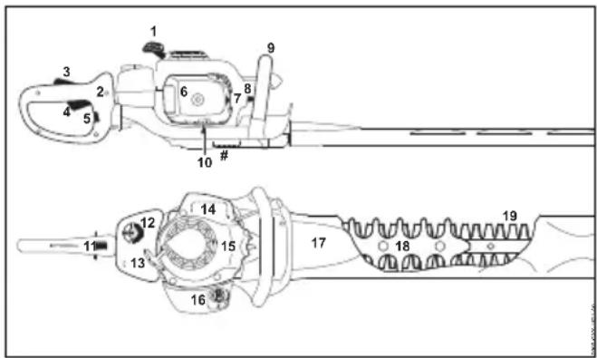 STIHL HS 82 R - Particolari d'usura - 1