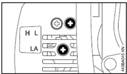 STIHL HS 87 R - Impostazione del minimo - 1