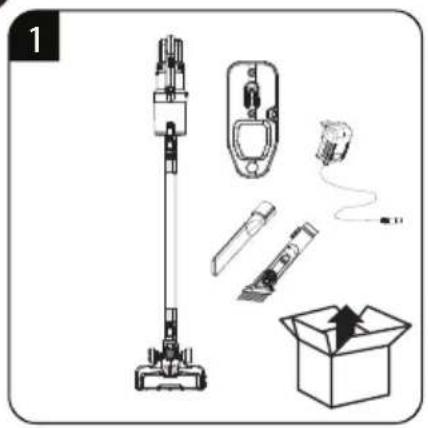 GRUNDIG VCP 3929 L - In 1 Cordless Stick Vacuum Cleaner - 4