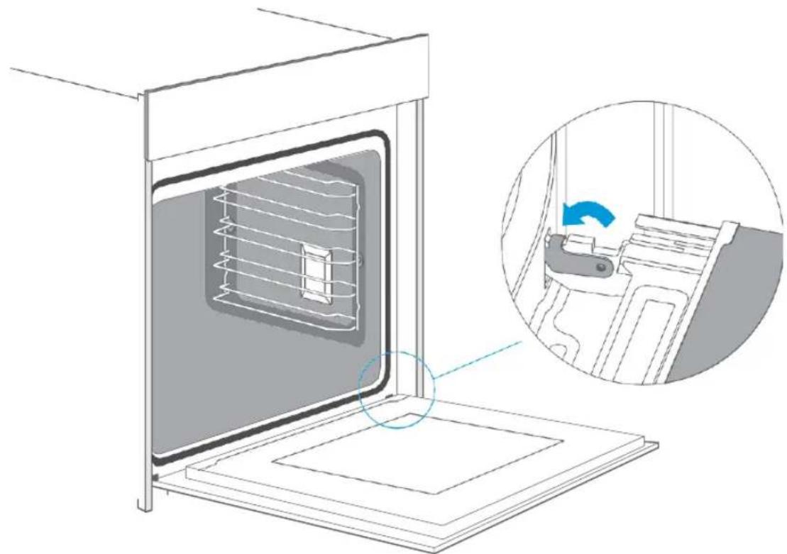 BLAUPUNKT 5B50N8590GB - Monte de nuevo la puerta del aparato siguiendo las instrucciones de desmontaje en orden inverso. - 1