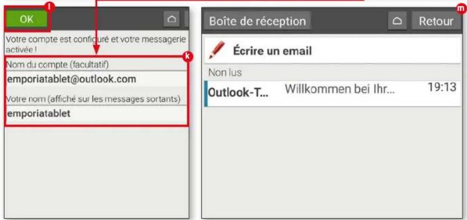 EMPORIA TABLET - Modifier le nom de la boîte de réception - 2