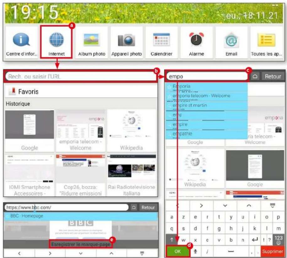 EMPORIA TABLET - Enregistrer des favoris - 1