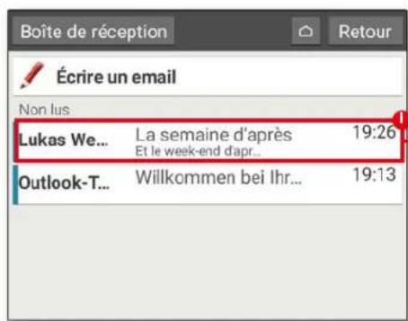 EMPORIA TABLET - Supprimer des e-mails - 1