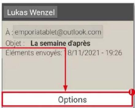 EMPORIA TABLET - Supprimer des e-mails - 3