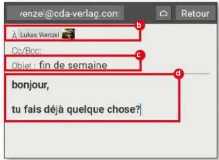EMPORIA TABLET - Rédiger un message - 2