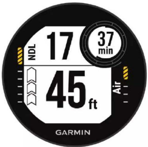 GARMIN Descent G1 - Mode grands chiffres - 1