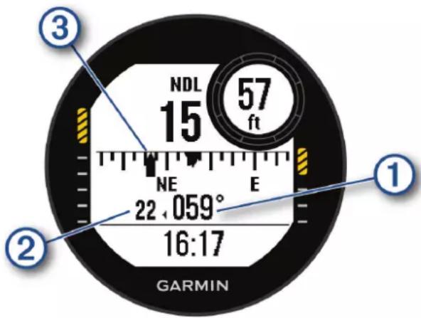GARMIN Descent G1 - Navigation à l'aide du compas de plongée - 1