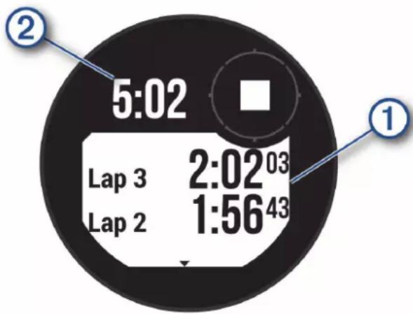GARMIN Descent G1 - Utilisation du chronomètre - 1