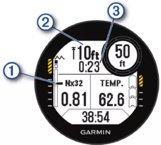 GARMIN Descent G1 - Palier de décompression - 1