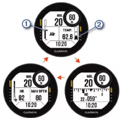 GARMIN Descent G1 - Écrans de données monogaz et multigaz - 1
