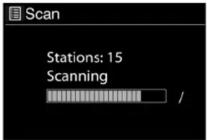 ALBRECHT DR 895 CD - Scanning for DAB stations - 1