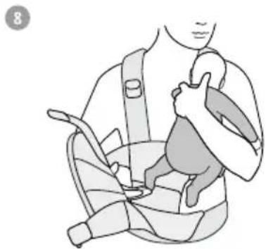 BabyBjörn Baby Carrier Harmony - POSEICONES DE USO:FRONTAL Y TRASERA - 12
