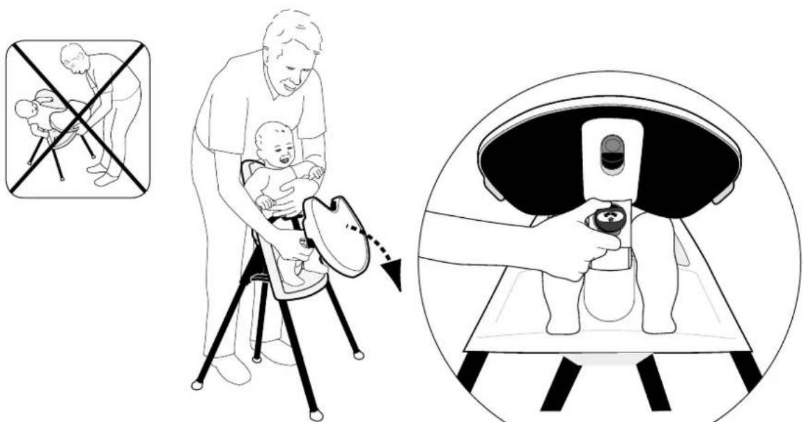 BabyBjörn High Chair - HERAUSNEHMEN DES KINDES - 1