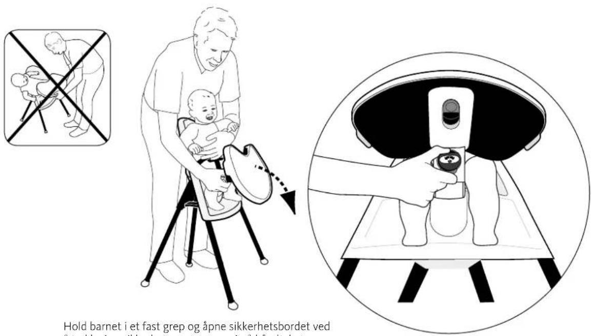 BabyBjörn High Chair - TABARNET UT AV HØYSTOLEN - 1