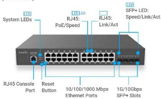 ENGENIUS ECS1008P - Rackmount - 2