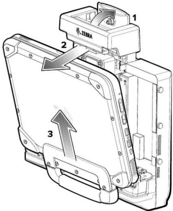 ZEBRA ET80 - Retrait de la tablette - 1