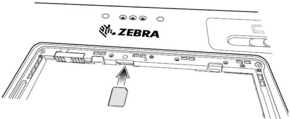 ZEBRA ET80 - Installation d'une carte nano SIM - 5