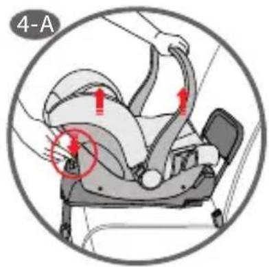 Foppapedretti Basix - Retrait du siège-auto de la "base isofix BASIX -type BS06N-T" - 1