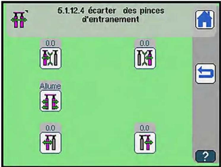 Dürkopp Adler 755 A - Écarter les pinces de transport - 1