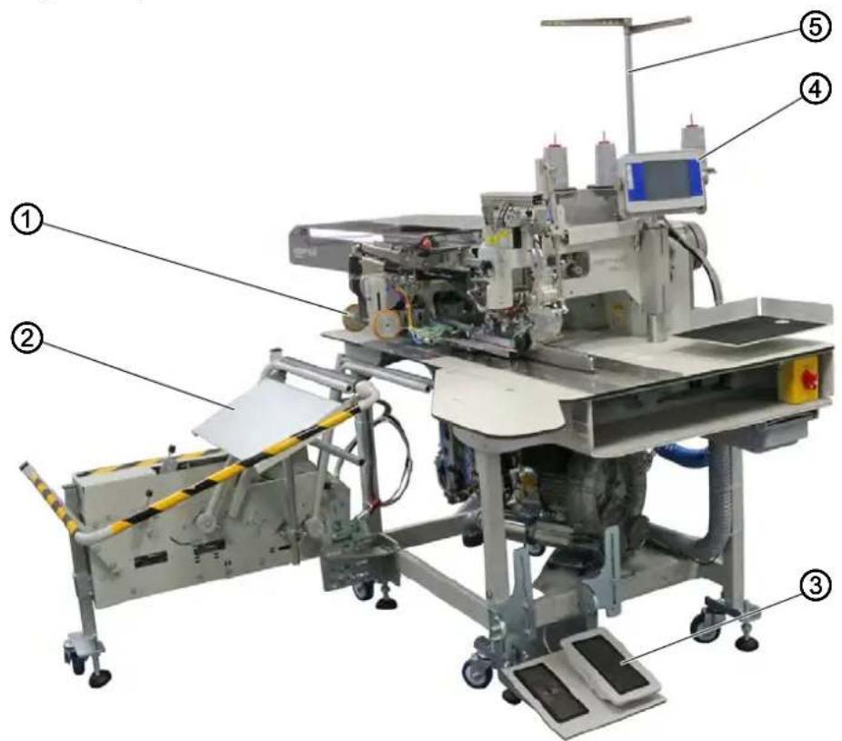 Dürkopp Adler 755 A - Composants de la machine - 1