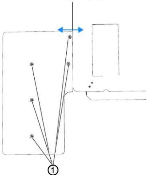 Dürkopp Adler 755 A - Régler l'extension de table de la pince-paquets (en option) - 1