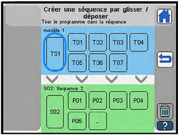 Dürkopp Adler 755 A - Changer de modèle de séquence de couture - 1