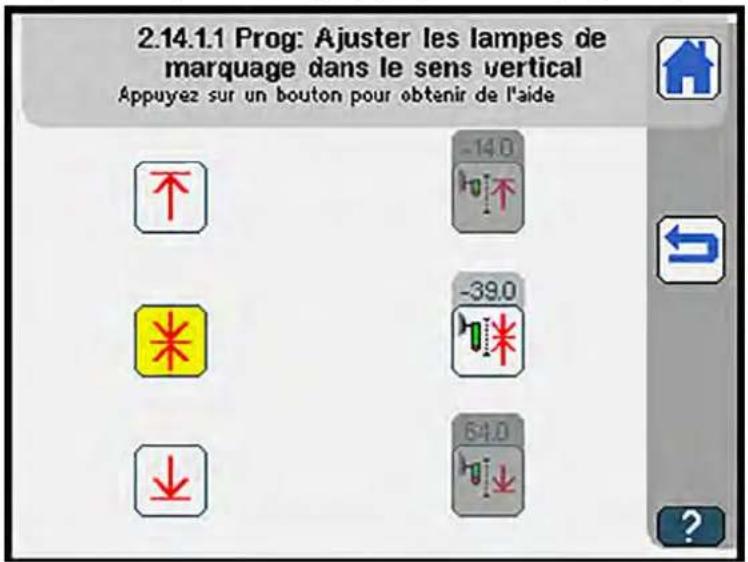 Dürkopp Adler 755 A - Ajuster les voyants de marquage programmables - 2