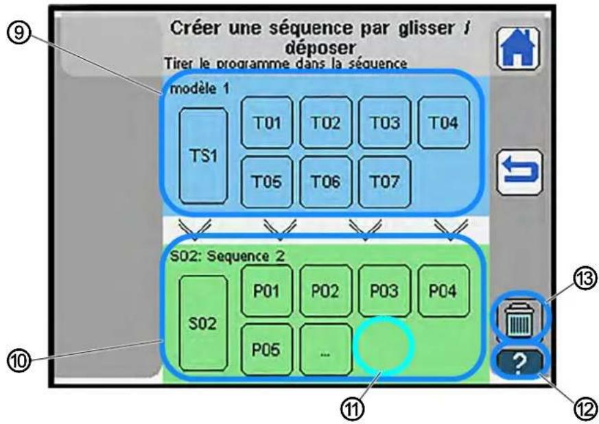 Dürkopp Adler 755 A - Appuyer sur le bouton Modifier la séquence de - 7