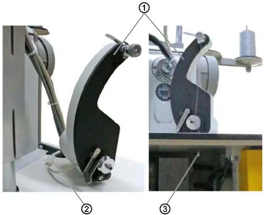 Dürkopp Adler 755 A - Raccorder le bobineur - 1