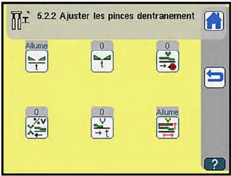 Dürkopp Adler 755 A - Ajuster les pinces d'entraînement - 1