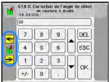Dürkopp Adler 755 A - Corriger l'angle des couteaux d'angle au début/à la fin de la couture - 2