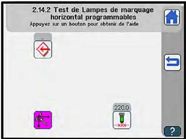 Dürkopp Adler 755 A - Tester les voyants de marquage programmables (transversal) - 1