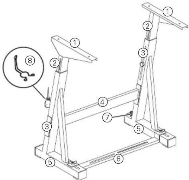 Dürkopp Adler 567 - Monter l'ossature du bâti - 1