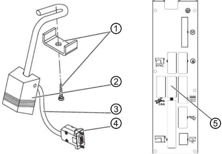 Dürkopp Adler 567 - Monter et connecter la genouillère - 2
