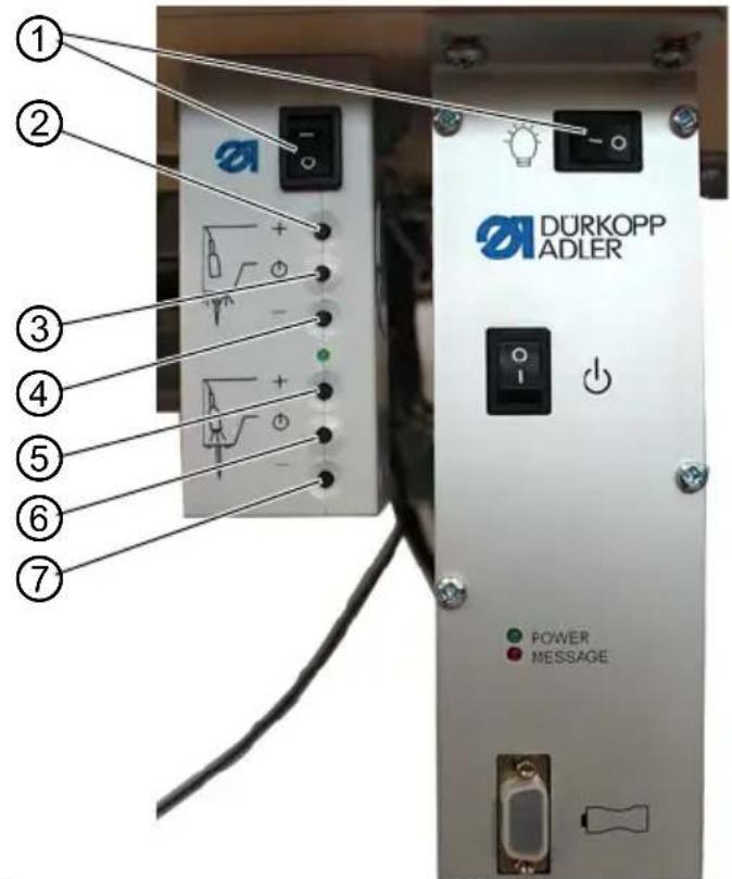 Dürkopp Adler 5501233 - Allumer et éteindre la lampe de couture - 1