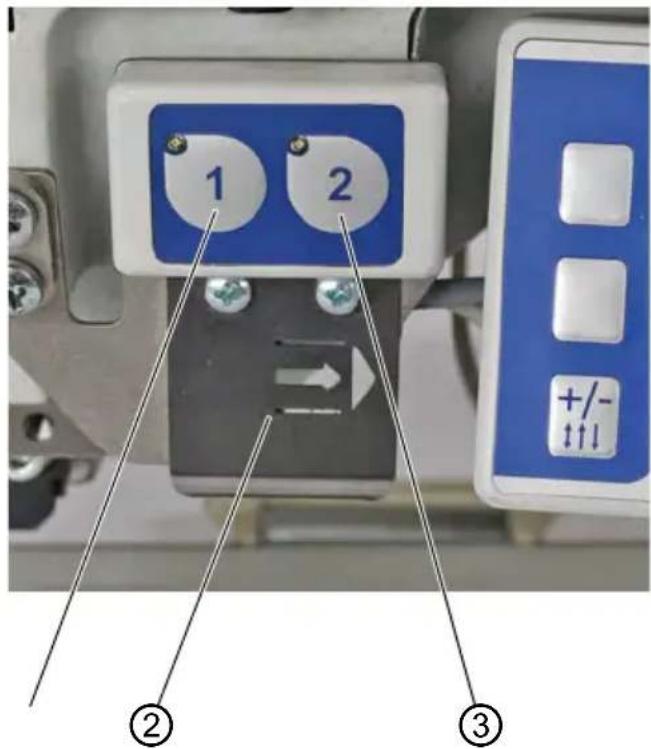 Dürkopp Adler 5501233 - Bloc de touches sur le bras de la machine (OP3000) - 1