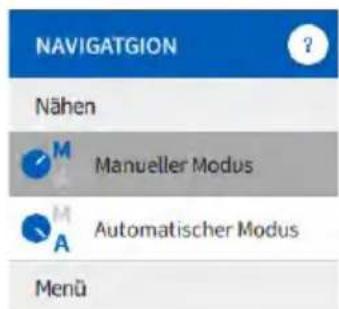 Dürkopp Adler 5501233 - Navigation dans le menu burger - 1