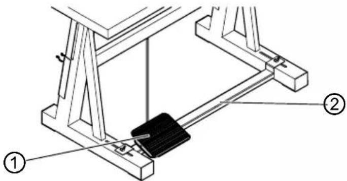 Dürkopp Adler 670 - Monter la pédale - 1