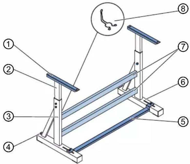 Dürkopp Adler 670 - Montage du bâti - 1