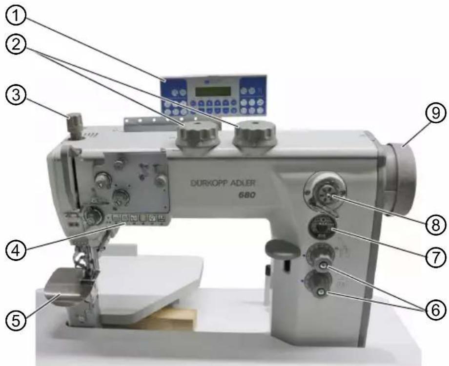 Dürkopp Adler 670 - Composants de la 680 - 1
