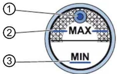Dürkopp Adler 670 - Contrôler la lubrification de la tête de machine - 1