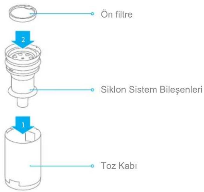 DREAME P10 - Toz haznesi tertibatını takın - 1