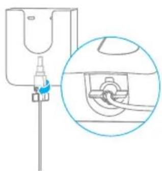 DREAME P10 - Conectando o adaptador de carregamento ao suporte de parede - 2