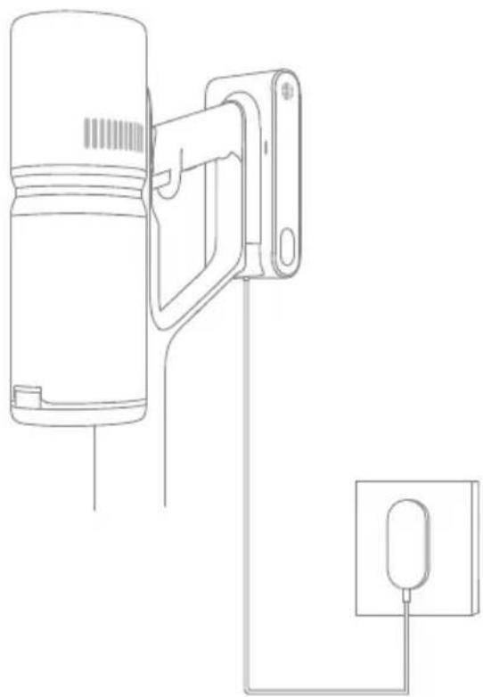 DREAME P10 - La connexion entre l'extrémité de la douille de l'adaptateur et du boîtier à fixation murale - 2